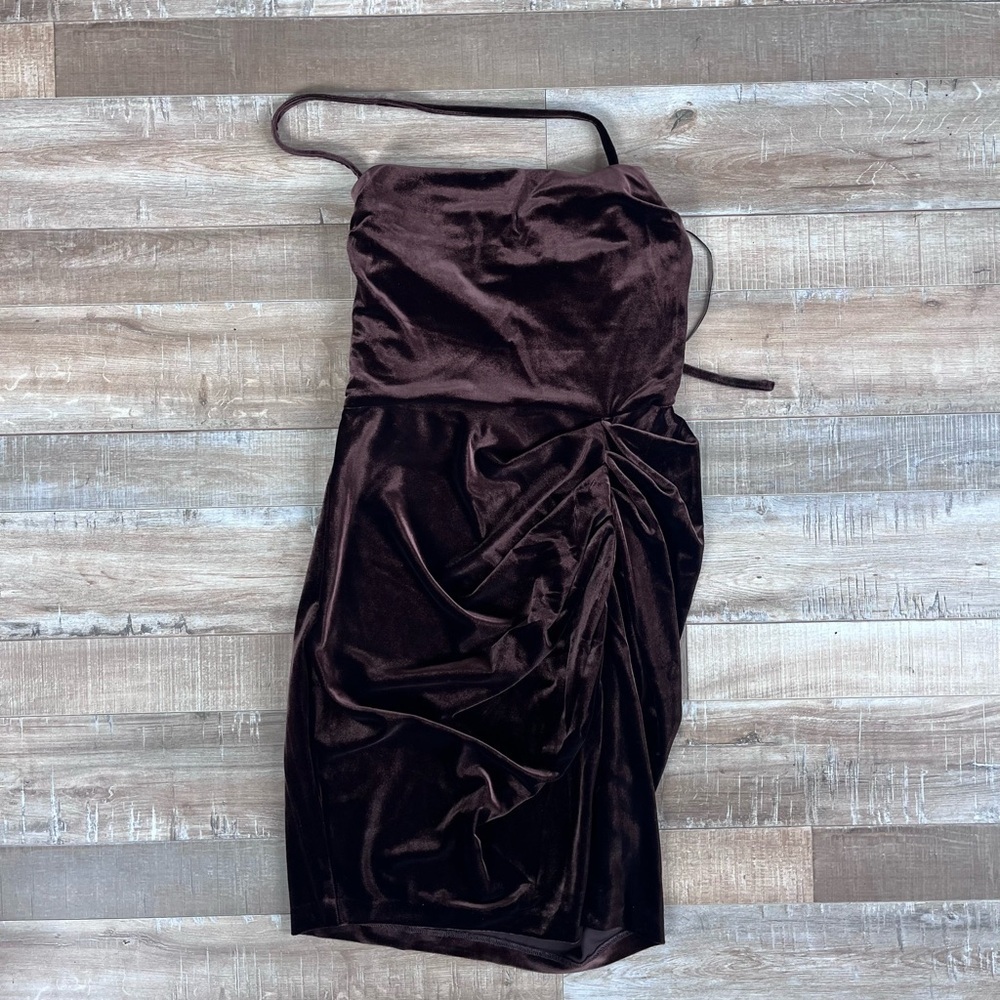 Amanda Uprichard Jasalina Velvet Mini dress size S - Picture 3 of 5